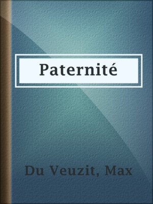 cover image of Paternité